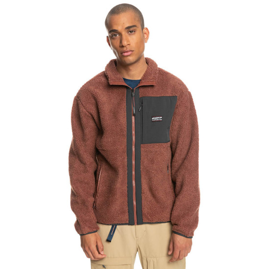 Quiksilver Ανδρική ζακέτα Shallow Water - Zip Up Sherpa Fleece for Men